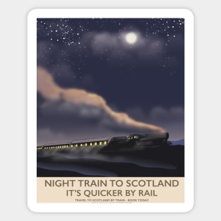 Night Train to Scotland Sticker